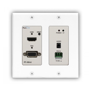 4K HDMI/VGA to Fiber Optic Wall Plate Transmitter