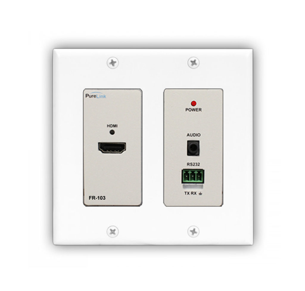 HDMI over Fiber Optic Wall Plate Receiver PureLink AV