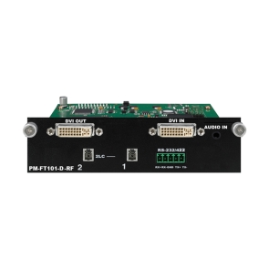 DVI to 2 LC Fiber Optic Receiver w/ RS-232