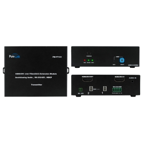 HDMI to 2 LC Fiber Transmitter w/ RS-232