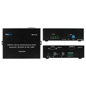 HDMI/VGA to 2 LC Fiber Transmitter w/ RS-232