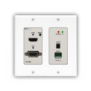 HDMI/VGA to Fiber Optic Wall Plate Transmitter