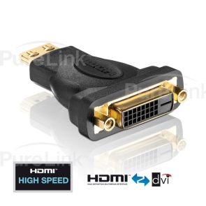 PureInstall HDMI Male to DVI Female Adapter with TotalWire Technology