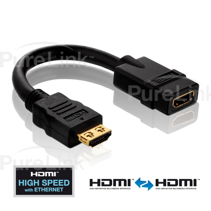 biología Acorazado pedal PureInstall HDMI Male to HDMI Female Port Saver Adapter with TotalWire  Technology - PureLink AV