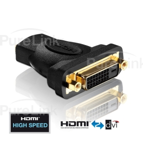 PureInstall HDMI Female to DVI Female Adapter with TotalWire Technology