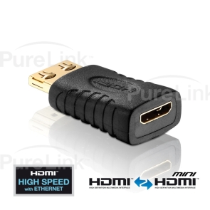 PureInstall HDMI Male to Mini HDMI Female Adapter with TotalWire Technology