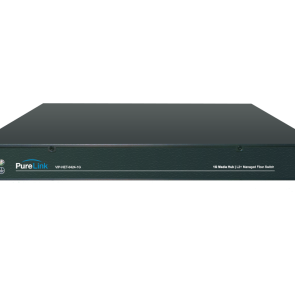 1G Media Hub – 24 Port 1000Base-X SFP, 4 Port 1000Base-T, 4 Port 10GbE SFP+, TAA-compliant