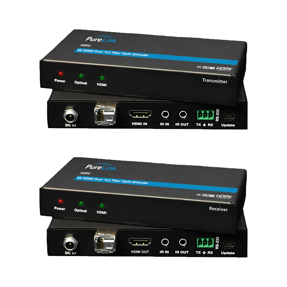 4K HDMI 2.0 over 1LC Fiber Extension System - PureLink AV