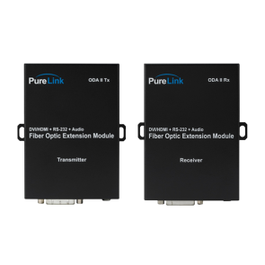DVI + Audio, RS-232 to 2LC Fiber Extension System