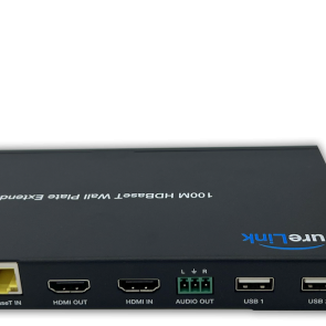 4K60 100 Meter Wallplate Extender Switching System with RX Local Auto Switching Input