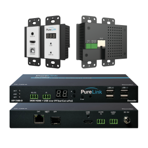 AV over IP Extender Solution - 4K60 HDMI & USB/KVM with Wallplate Encoder